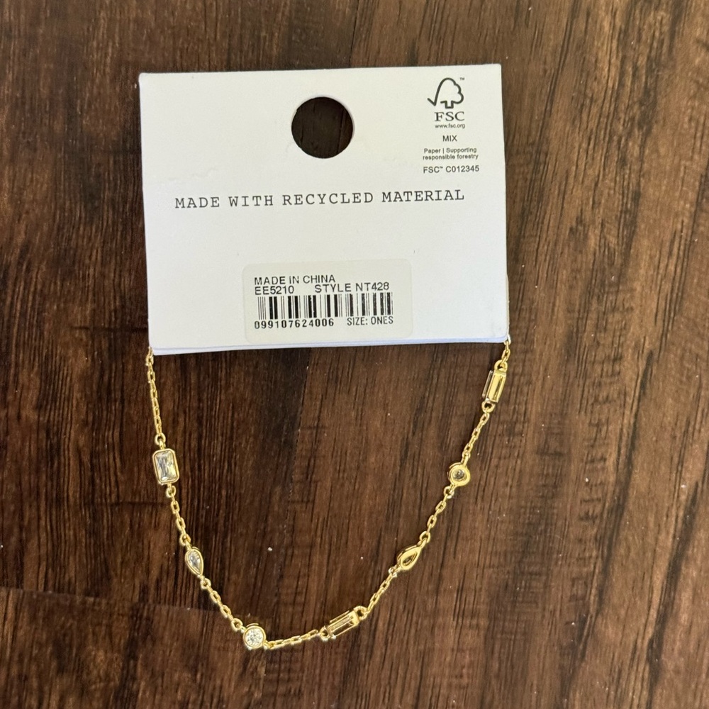 Madewell mixed-cut Crystal station bracelet - Picture 10 of 12
